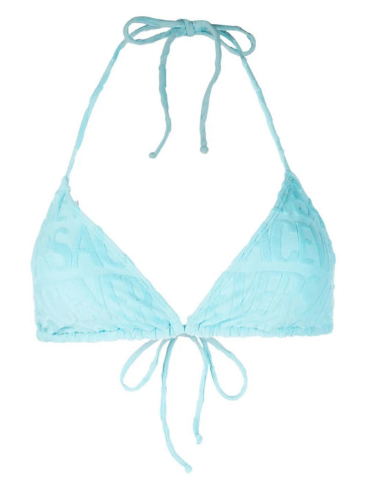 Versace - Allover Towel Triangle Bikini Top