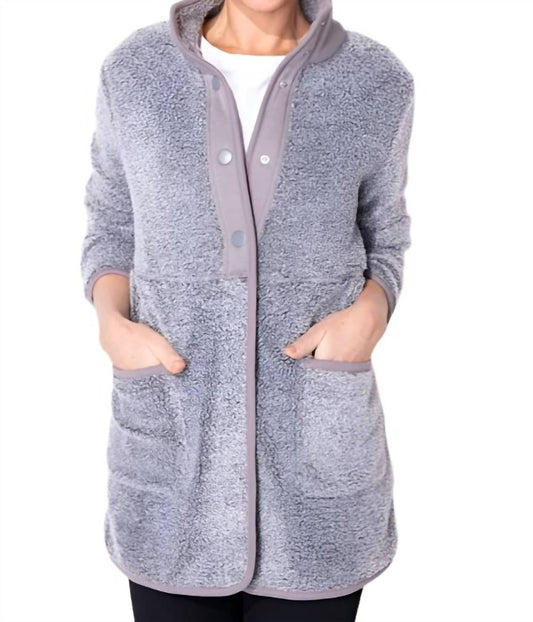 Escape By Habitat - Sherpa Fleece Snap Front Jacket