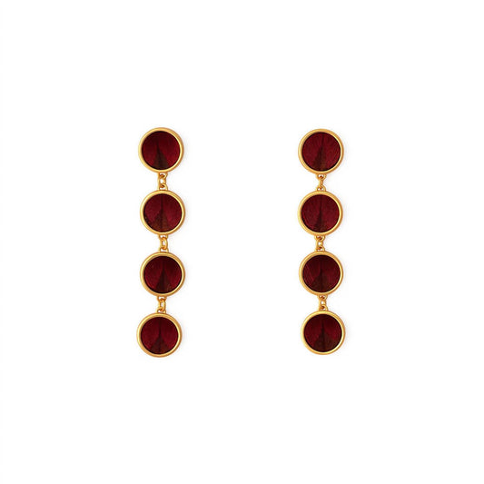 Brackish - Women's Willow Round Bezel Drop Earrings