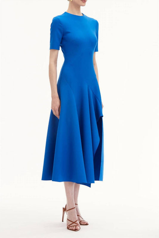 Oscar De La Renta - Short Sleeve Wave Dress