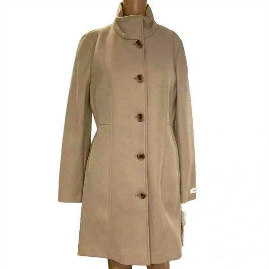 Calvin Klein - Women's Polyester Button Closure Coat