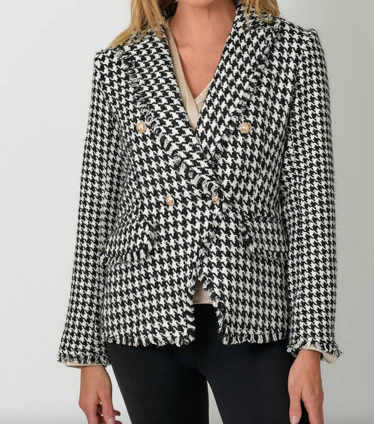 Mystree - Houndstooth Tweed Jacket