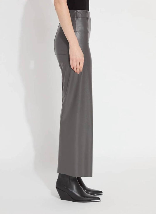 Lysse - Vegan Leather Wide Leg Pant