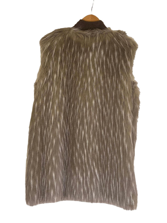 FAUX FUR VEST ZIP FRONT