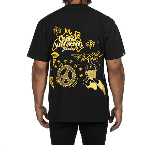 Icecream - Stars Short Sleeve Oversize Fit Knit Tee