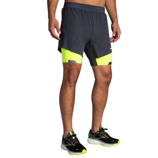 Brooks - Mens Run Visible 2-in-1 Training Short
