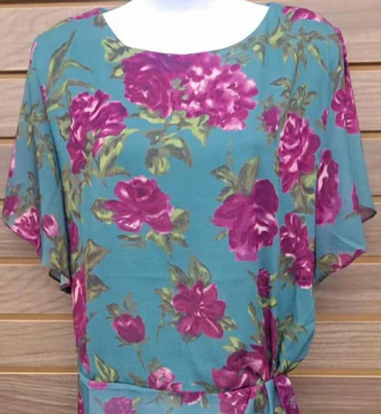 Mittoshop - Women's Short Sleeve Floral Top
