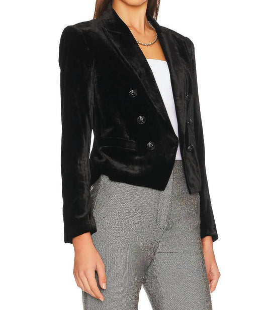L'Agence - BROOKE DOUBLE BREASTED CROP BLAZER