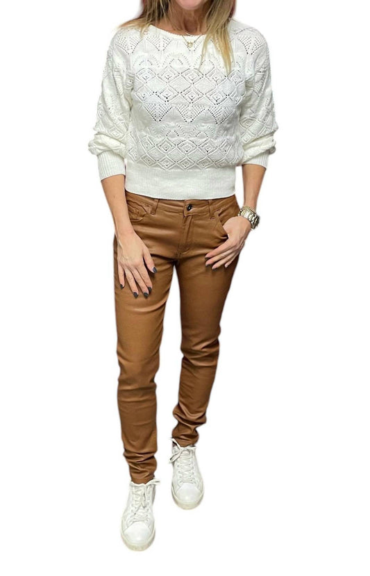 Femme Fatale - Sheena Faux Leather Five Pocket Pants