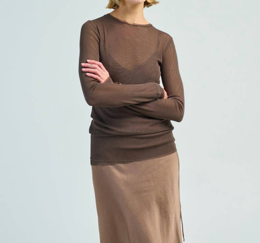 Brazeau Tricot - Double Layer Long Sleeve Tulle Shirt