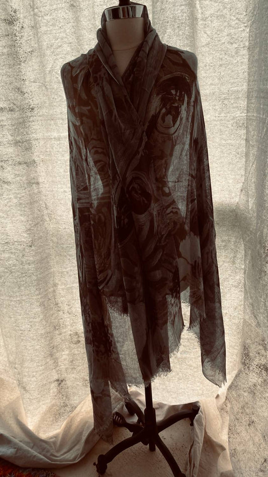 Avant Toi - Women's Modal Scarf With Brushes