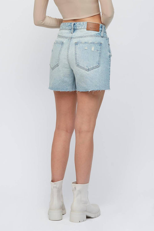Hidden - Riley High Rise Denim Boyfriend Shorts