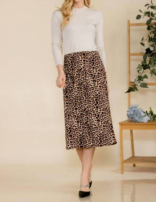 Celeste - Rowdie Animal Print Skirt