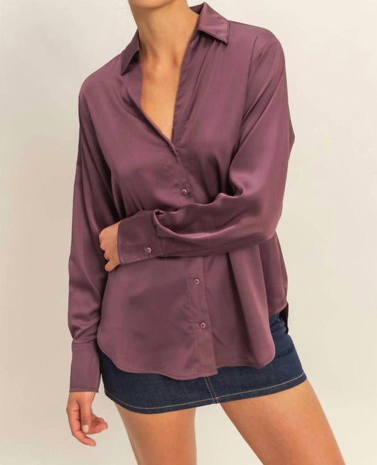 Hyfve - Sammy Button-up Satin Top