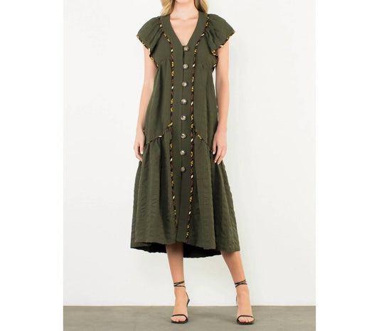 Thml - Flutter Sleeve Midi Dress