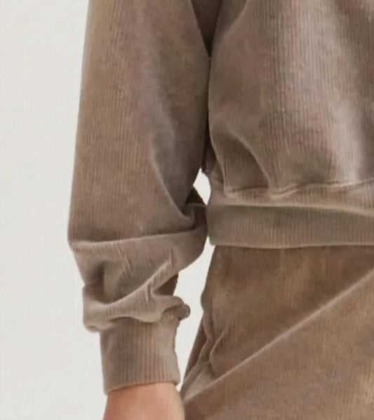 Asher - Esther Velour Zip-up Sweatshirt