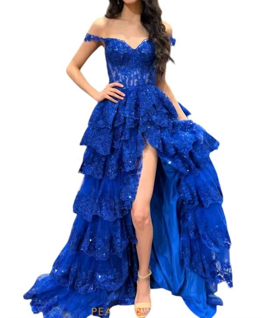Sherri Hill - Tulle Sequin A-line Prom Dress