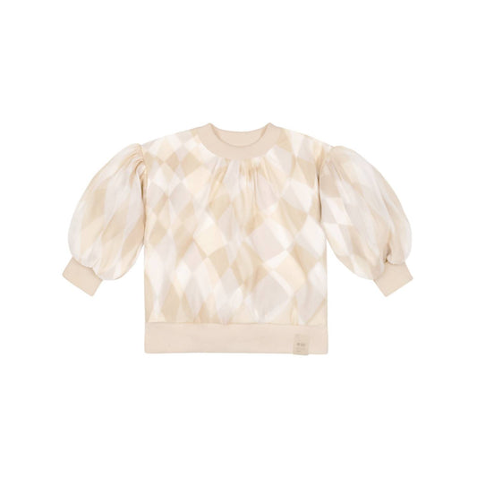 Omamimini - Organza & Terry Sweatshirt