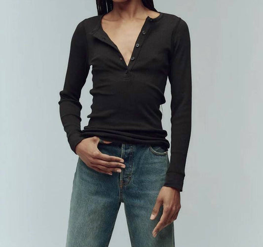 The Great. - Baby Rib Henley Top