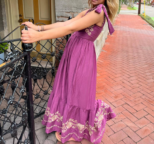 Mable - Enchanted Embroidered Maxi Dress