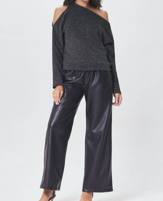 Lamade - Flavia Terry Off Shoulder Pullover Top