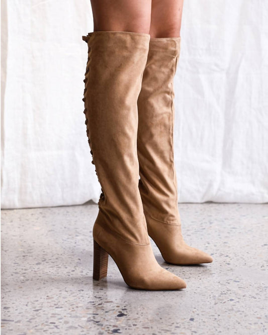 Kimba Latte Suede Boot