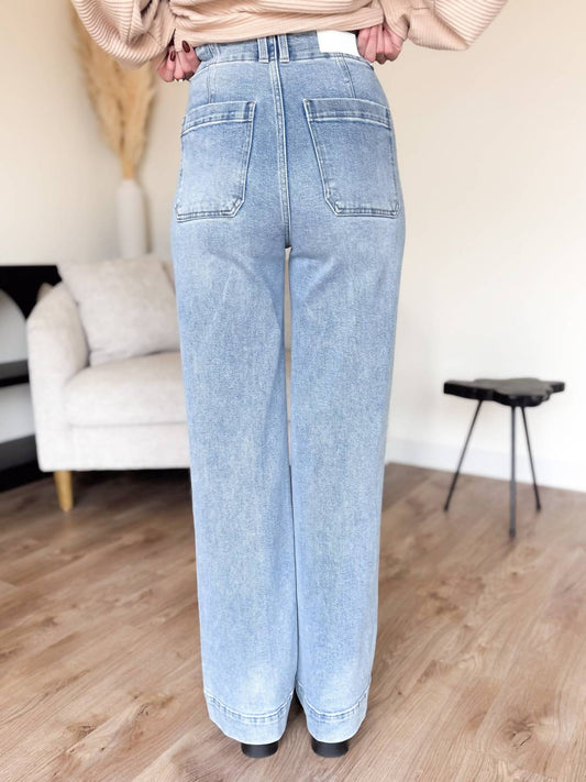 Pistola - Poppy High Rise Wide Leg Jeans