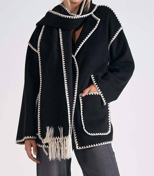 Elan - Jacket With Top Stitch