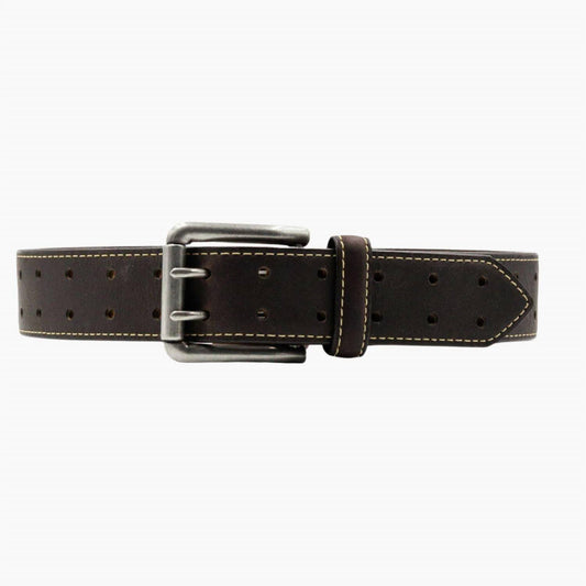 Lejon Leather Goods - Men's Vintage Bison Leather Double Barrel Usa Belt