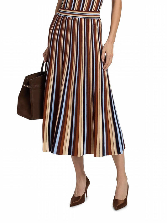 Cara Cara - Montana Striped Midi-skirt