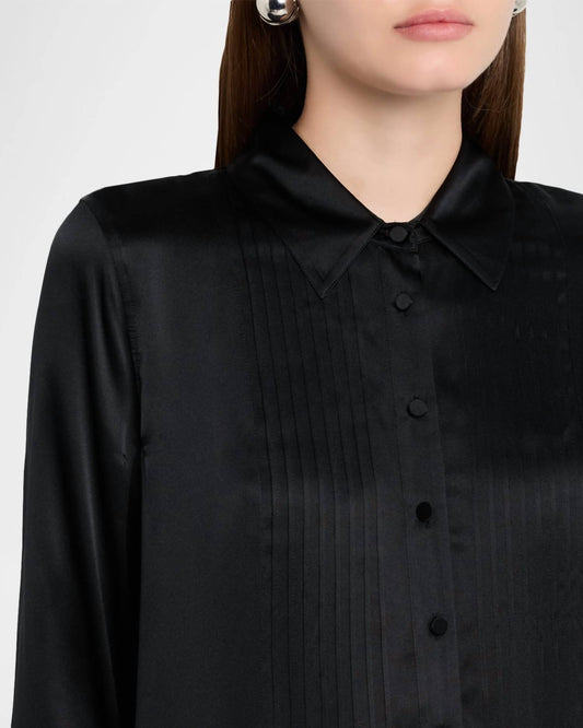 L'Agence - Divya Pintuck Tux Shirt