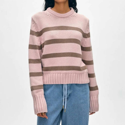 White + Warren - Organic Cotton Striped Sweater