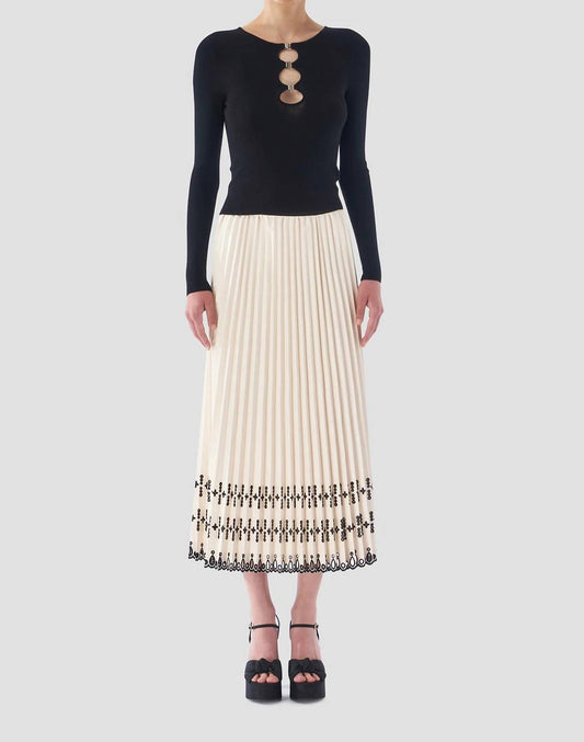 Le Superbe - Pleated Faux Leather Skirt