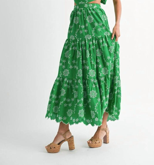 Mable - Garrison Eyelet Midi Dress