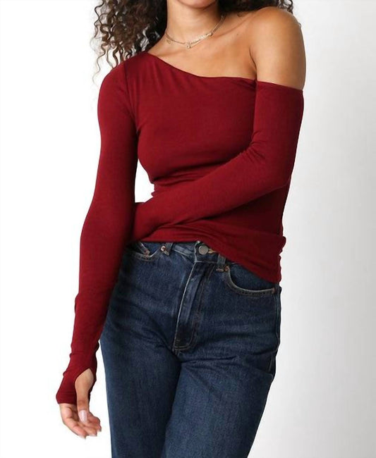 Olivaceous - Gigi Asymmetrical Top