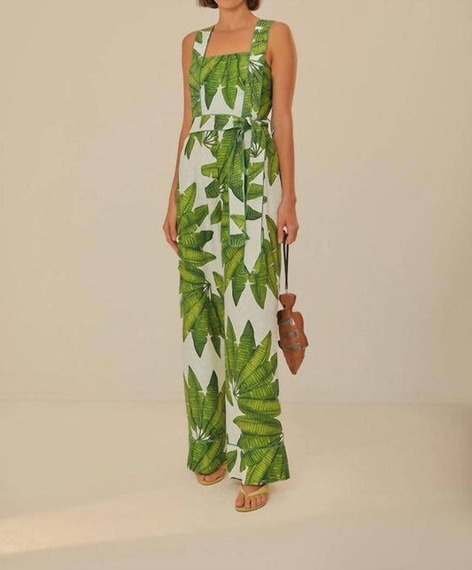 Farm Rio - Palm Fan Jumpsuit