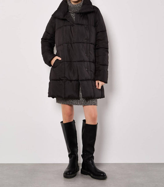 Apricot - Women's Quilted Belted Jacket