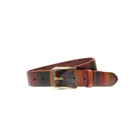 Will Leather Goods - Men's Hand Painted Color Block Belt