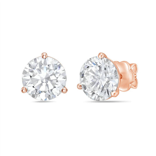 Diana M Jewels - 6.00 Cts Round Lab Grown Stud Earrings