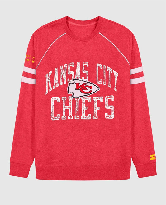 Starter - Men's Kansas City Chiefs Crew Neck Sweatshirt