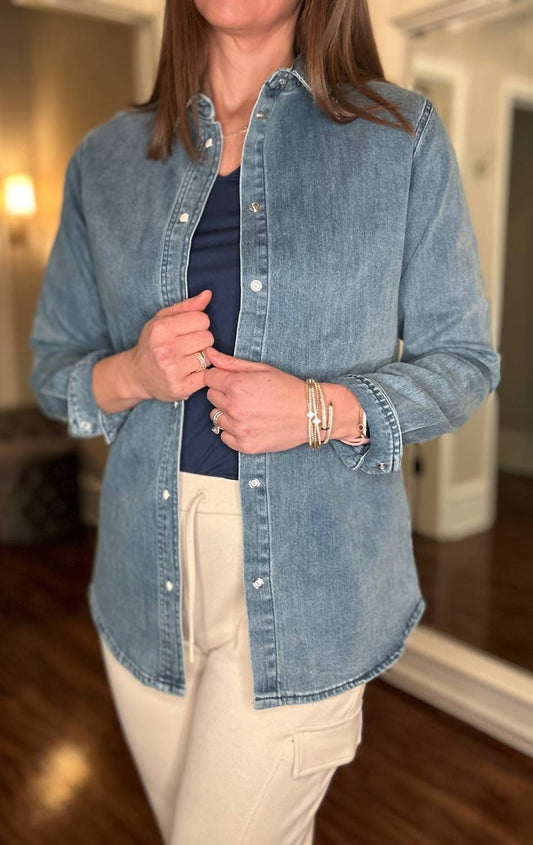 Yest - Robin Denim Polo Shirt