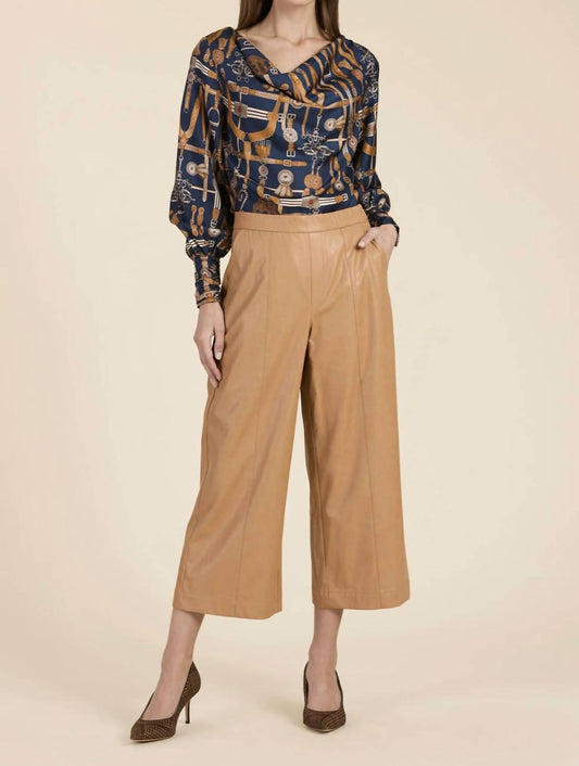 Tyler Boe - Payton Vegan Leather Cropped Pants