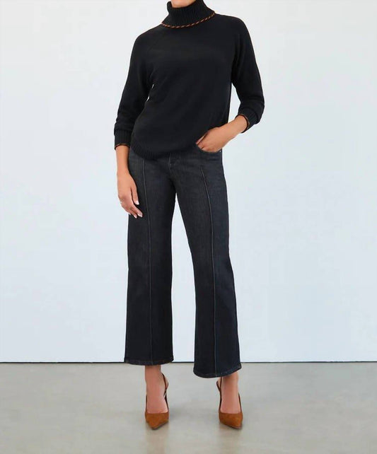 Fdj - Olivia Pintuck Wide Leg Denim Jeans