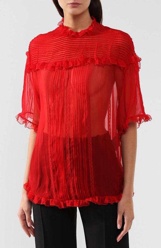 Valentino - Chiffon Ruffle Shirt