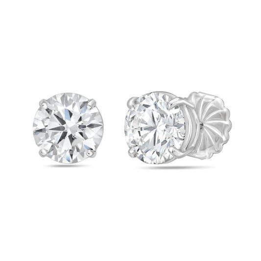 Diana M Jewels - 1.00 Ct Lab Grown Diamond Round Studs Earrings In 4 Prong