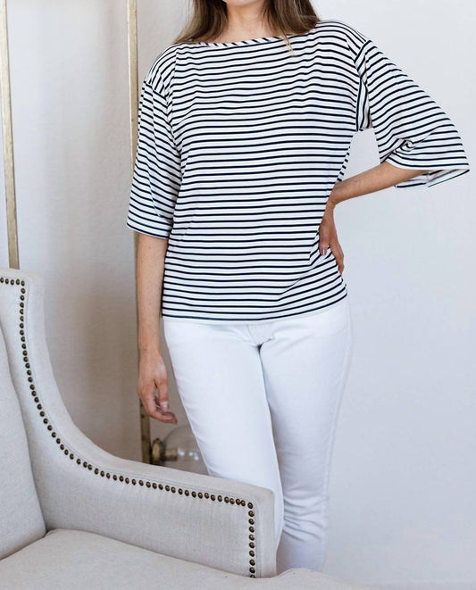 Yala - Jaclyn Wide Sleeve Boatneck Bamboo Top