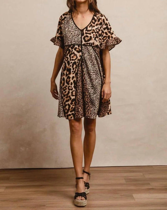 Bibi - Women's Ruffle Sleeve Dress