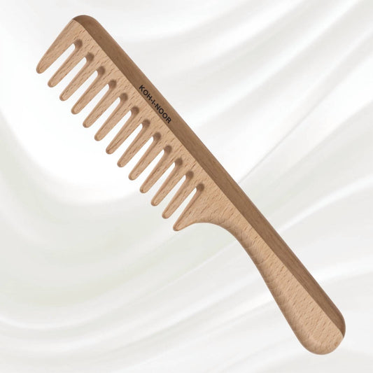 Koh-I-Noor Beauty Usa - Women's Legno Beech And Kotibe Wood Wide Tooth Comb