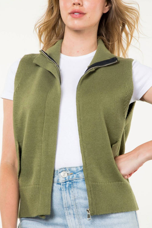 Thml - Zip-up Sweater Vest