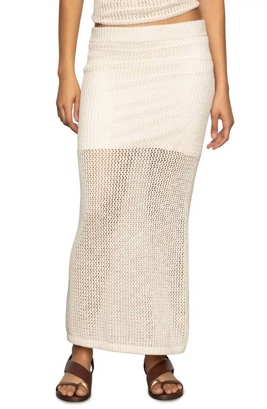 Sanctuary - Open Stitch Cotton Knit Maxi Skirt